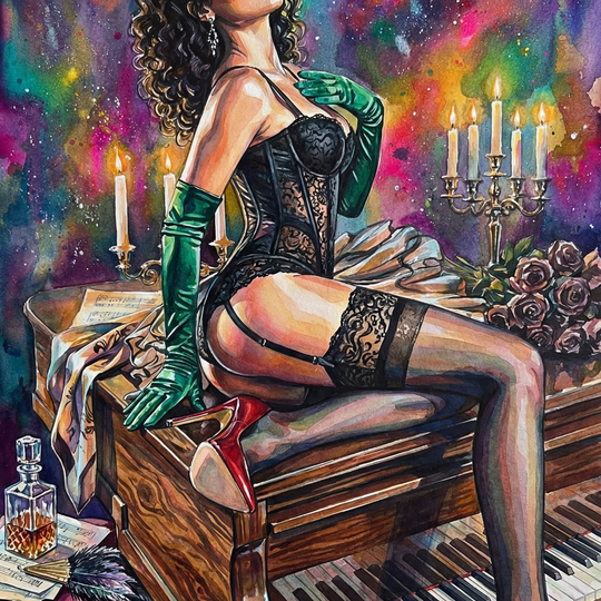 Last Call at the Burlesque (Diamond Painting)