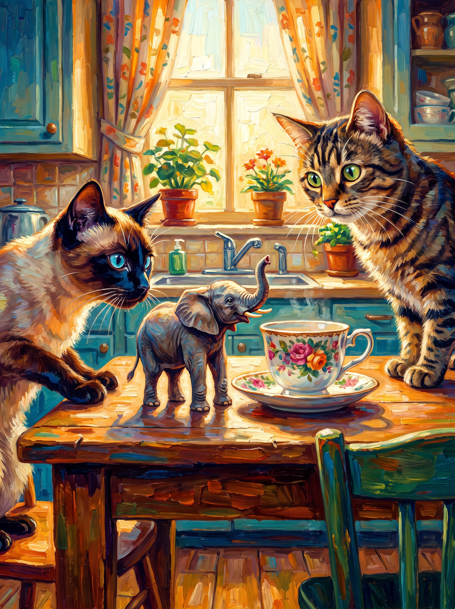 Elephant On The Table, The Blue Kitchen