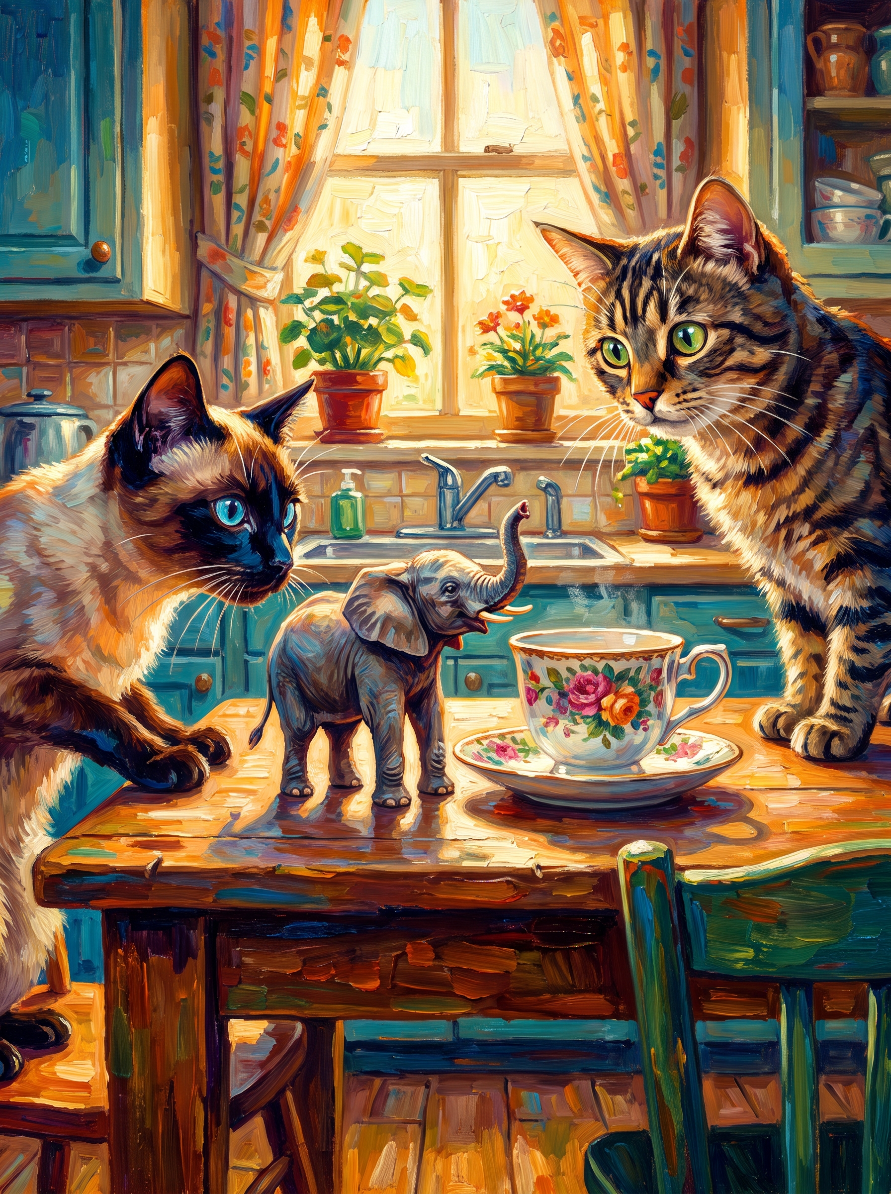 Elephant On The Table, The Blue Kitchen