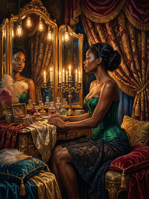 Emerald Corset Candlelight