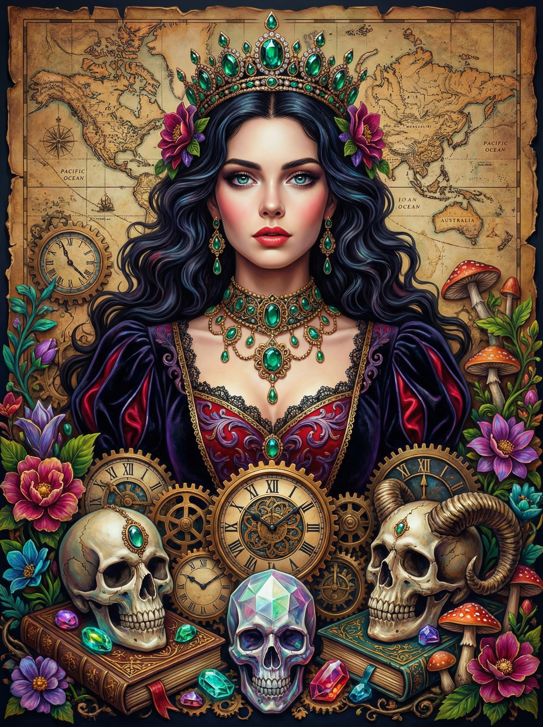 Enchanted Floral Realm (100 Color Diamond Painting) Diamond Painting kit