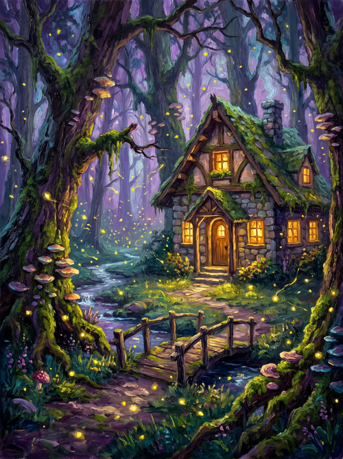 Enchanted Forest Fireflies Cottage