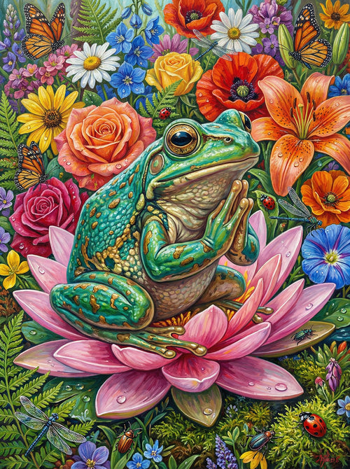 Enchanted Frog Garden (Diamond Painting) Diamond Painting kit