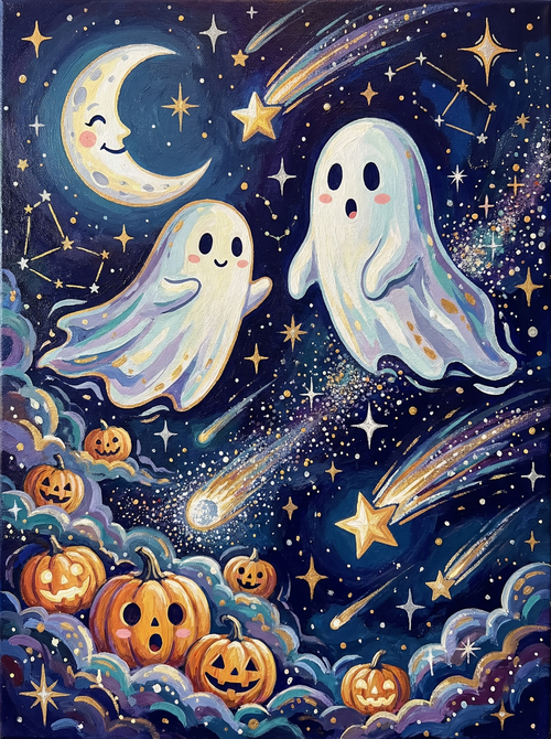 Enchanted Ghost Halloween (Diamond Painting) Diamond Painting kit