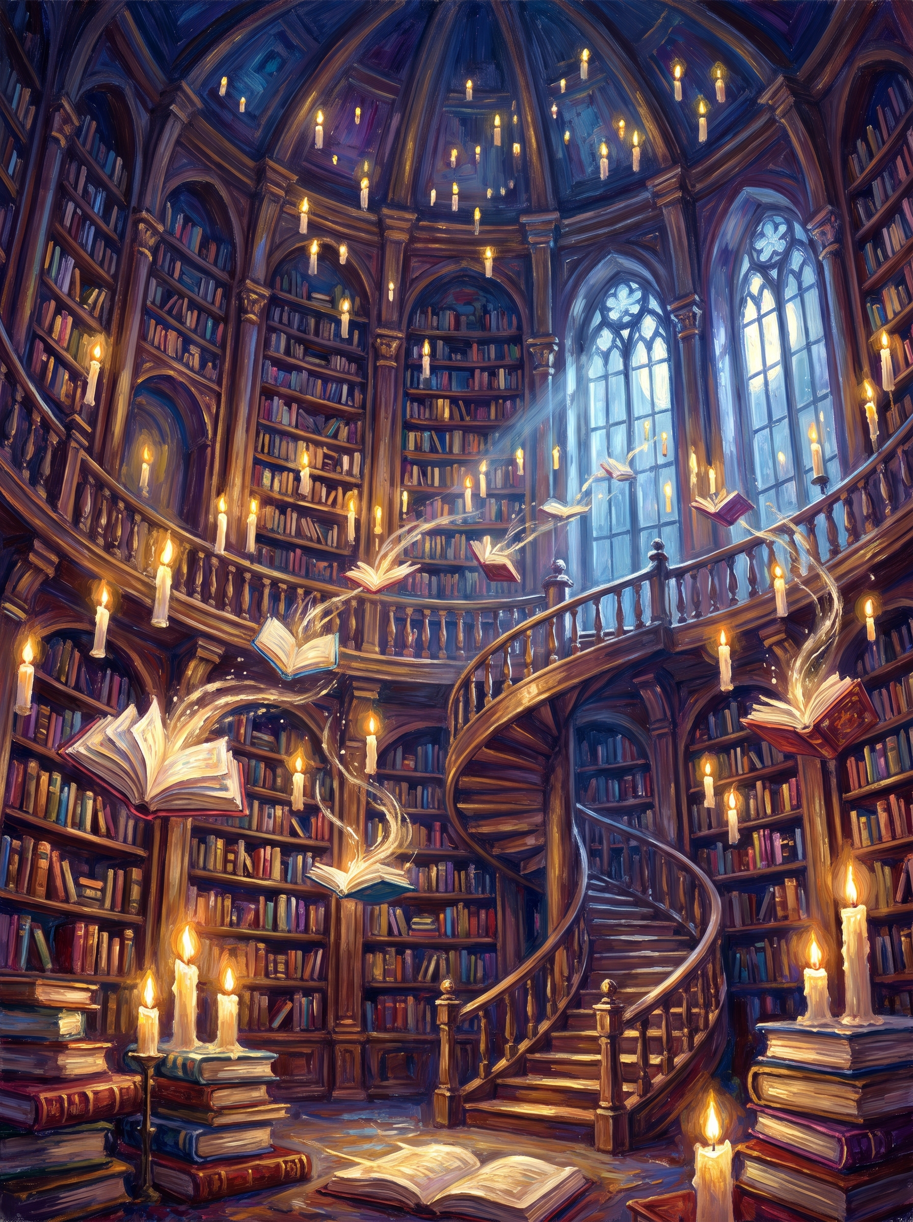 Enchanted Library Floating Candles