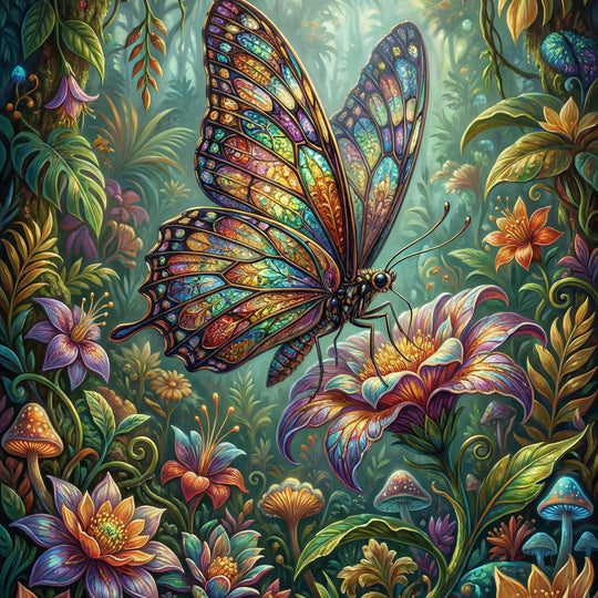 Enchanted Woodland Butterfly (Diamond Painting)