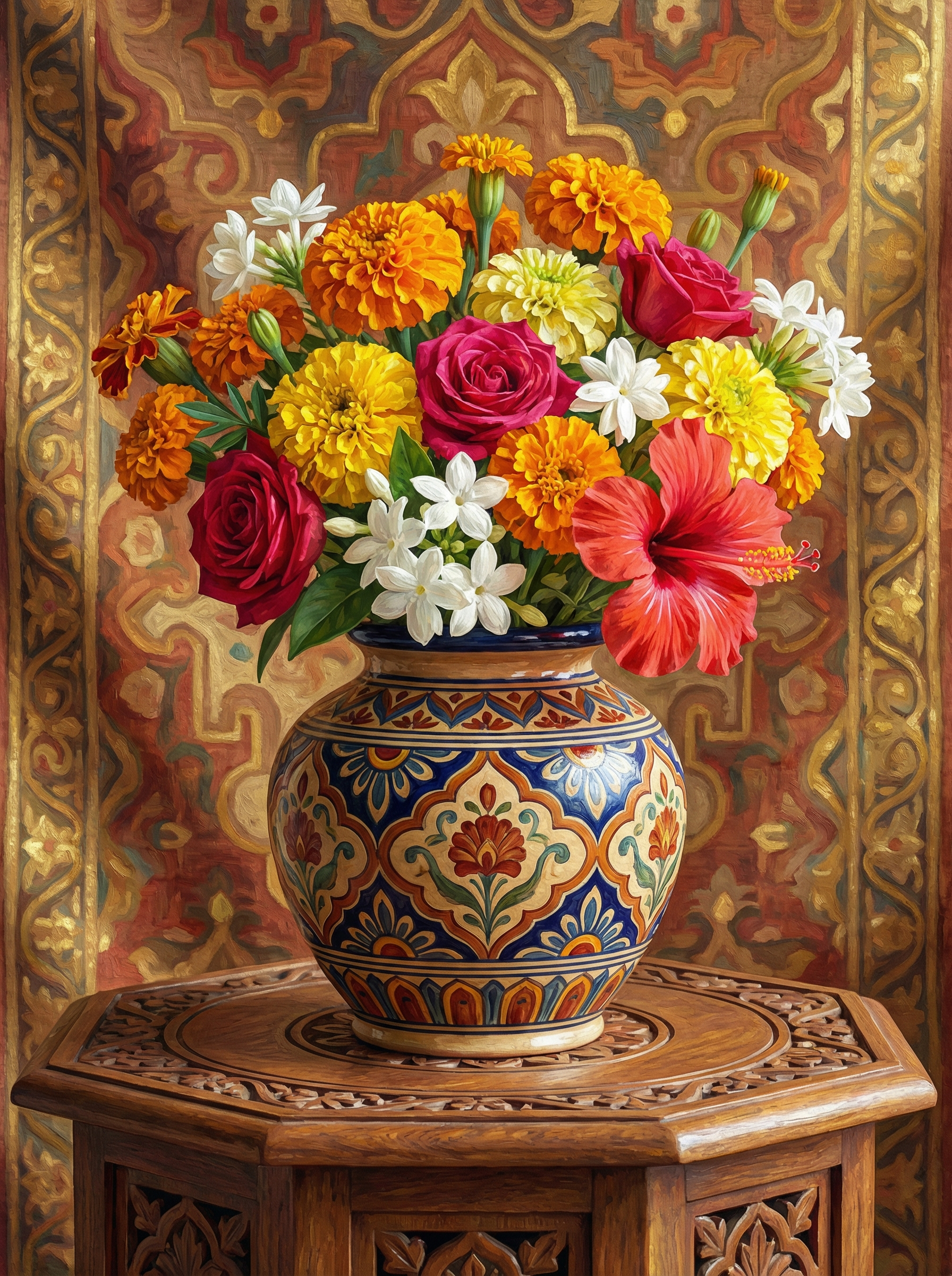 Exotic Mixed Flower Display (Diamond Painting) Diamond Painting kit
