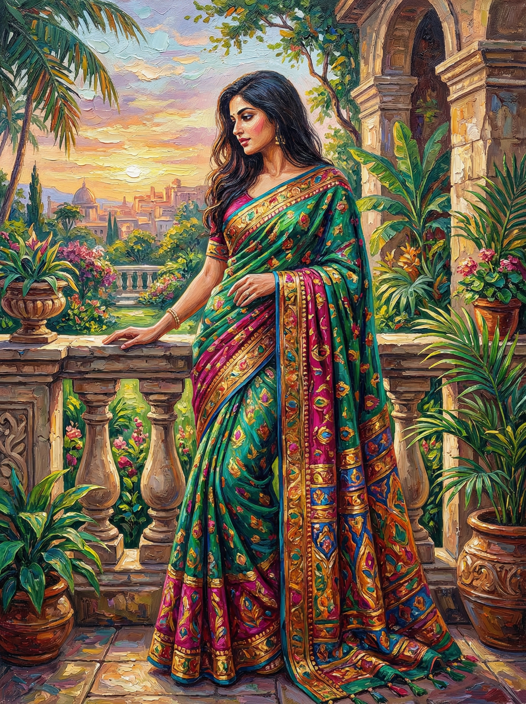 Exotic Palace Woman (100 Color Diamond Painting) Diamond Painting kit