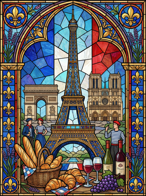 Parisian Morning Light (100 Color Diamond Painting) Diamond Painting kit