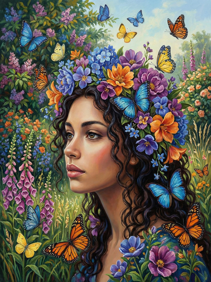 Wildflower Muse Portrait (80 Colors)