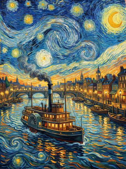 Starry River Journey (Diamond Painting) Diamond Painting kit