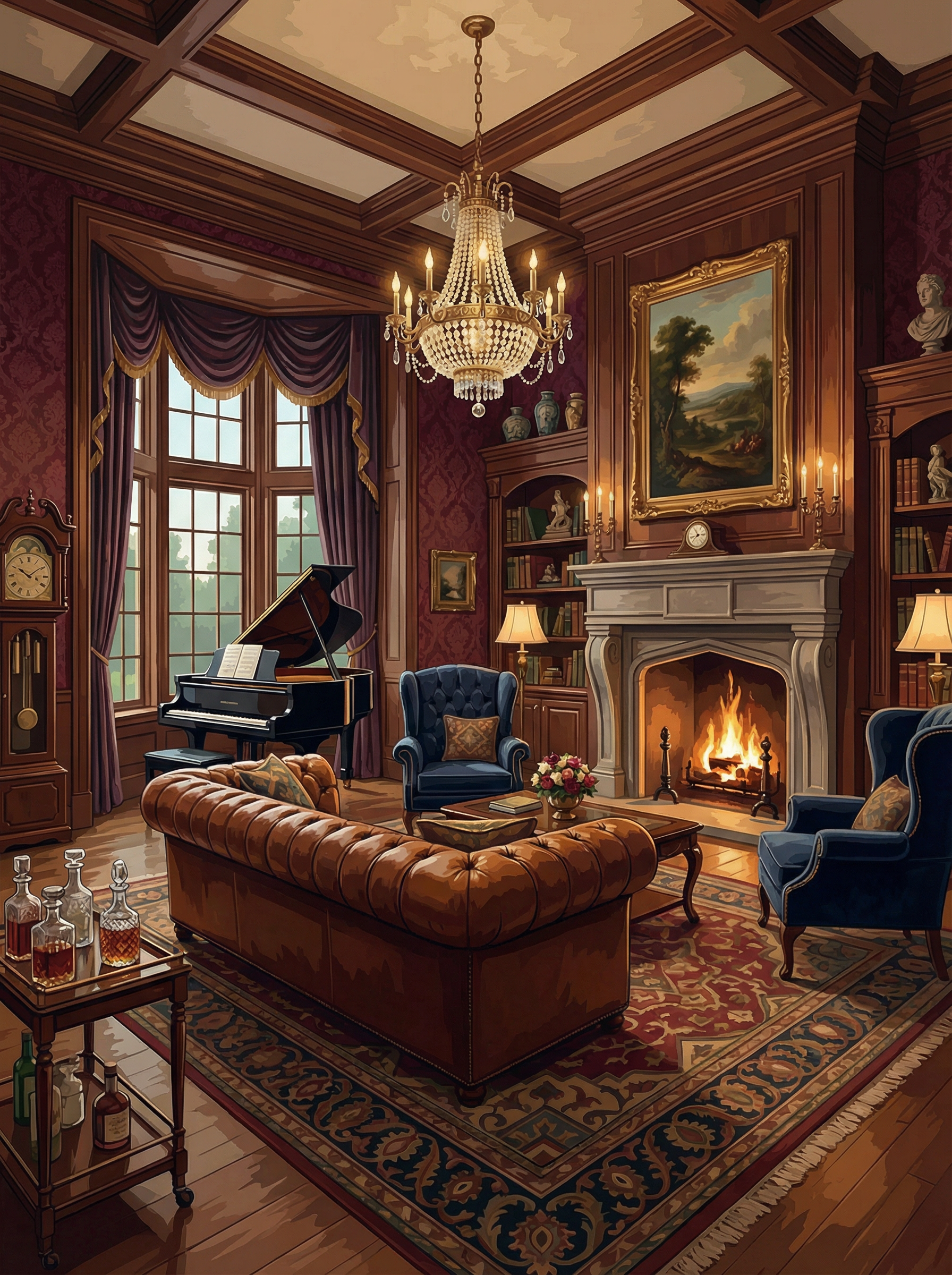 Regal Library Serenity Paint by Numbers kit