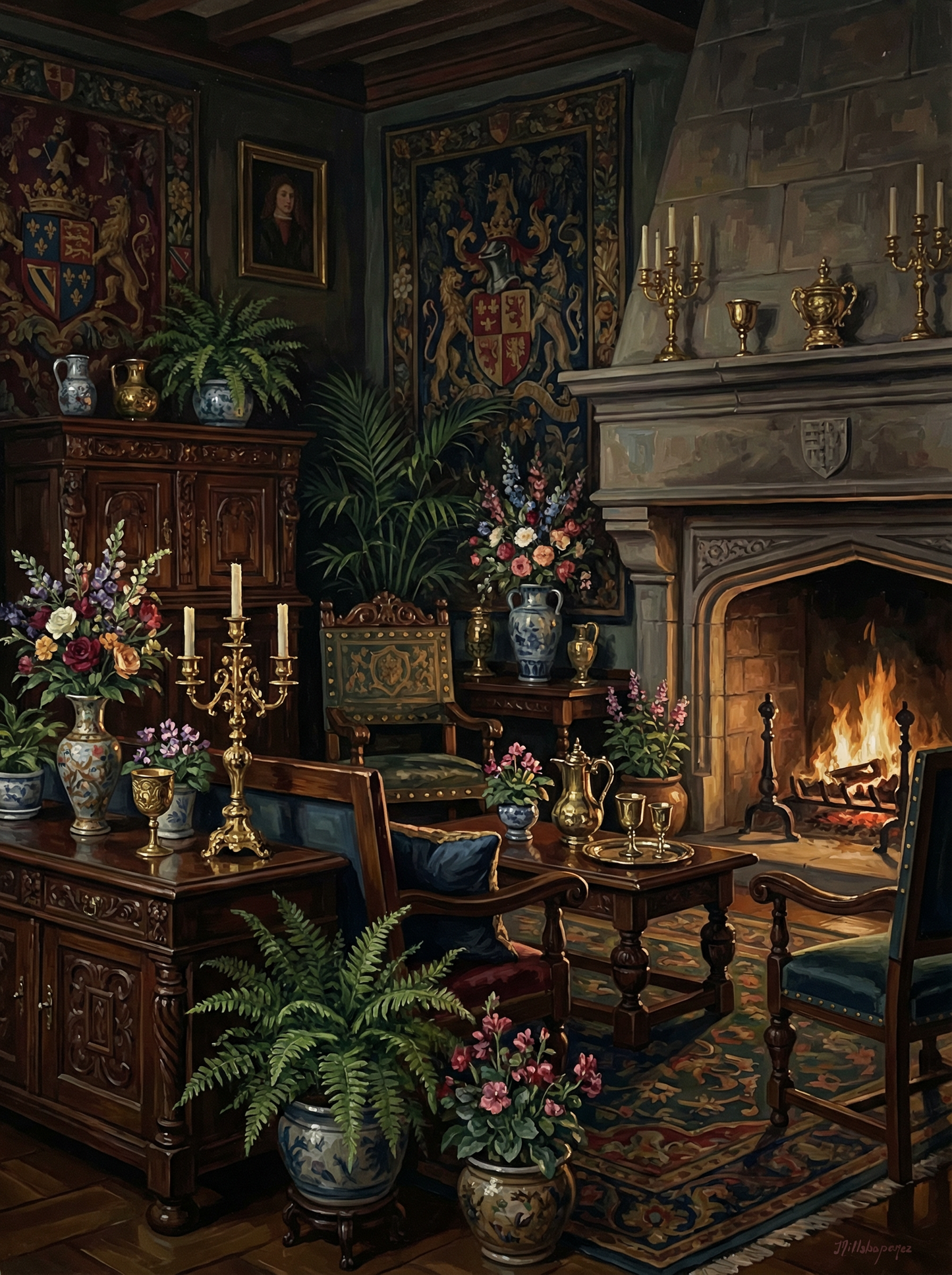 Royal Hearth Chamber (Diamond Painting) Diamond Painting kit