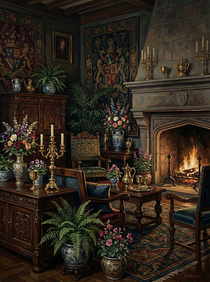 Royal Hearth Chamber (Diamond Painting) Diamond Painting kit