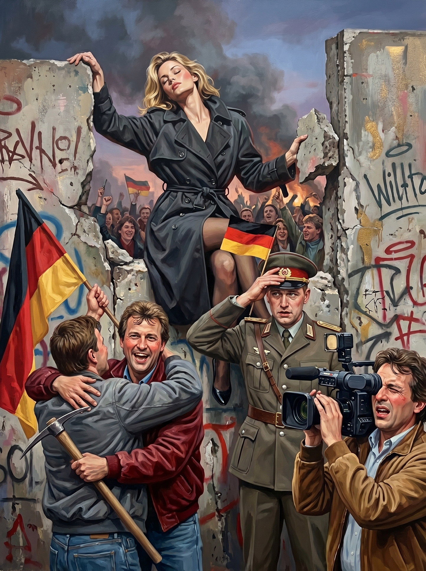 Fall Of The Berlin Wall (150 Color Diamond Painting)