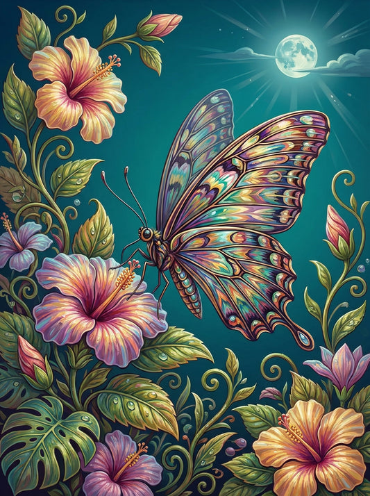 Fantasy Butterfly Floral (Diamond Painting)