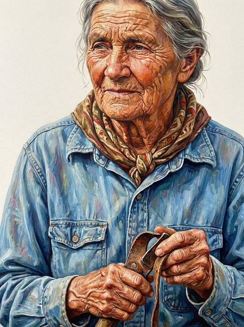 Farmer With Rope (100 Color Diamond Painting) Diamond Painting kit