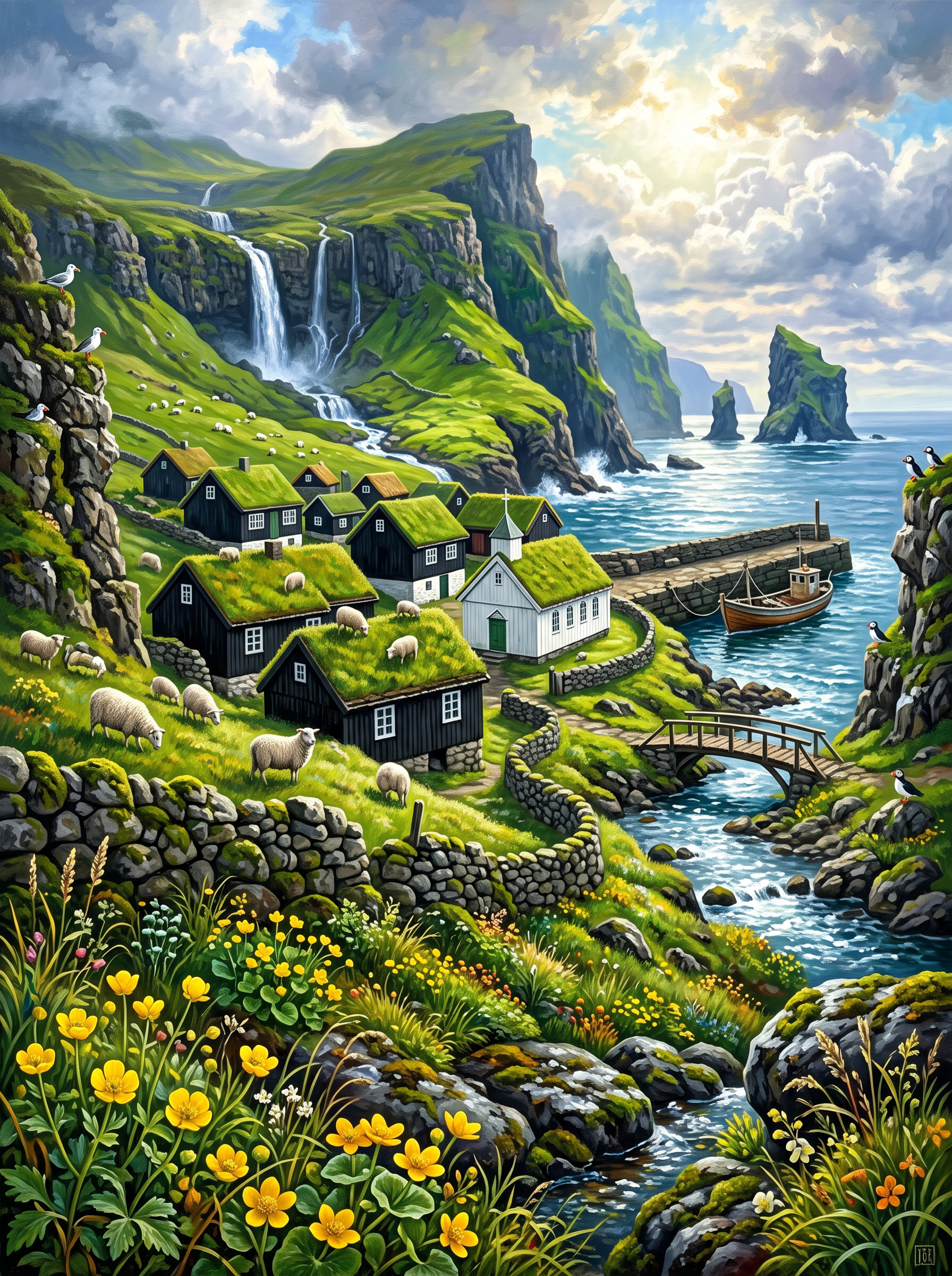 Faroese Village