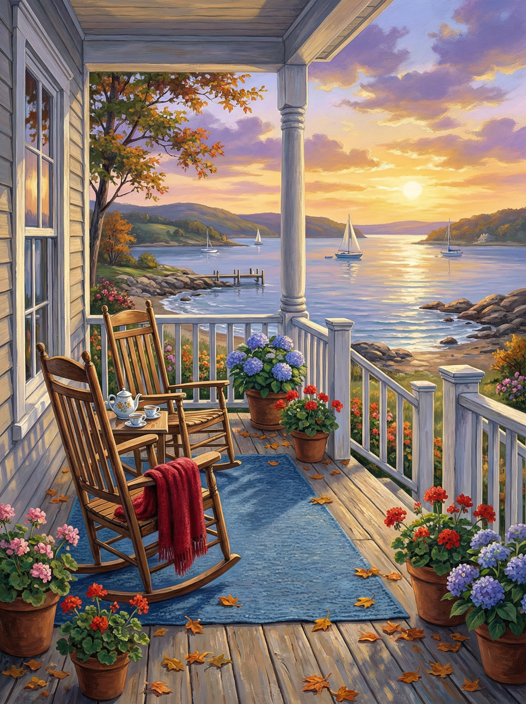 Sunset Porch Harmony (Diamond Painting) Diamond Painting kit