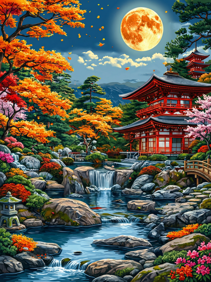 Moonlit Kyoto Garden