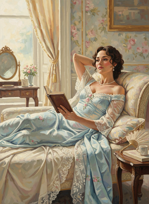 Serene Reader (100 Color Diamond Painting) Diamond Painting kit