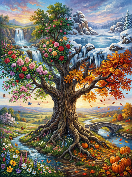 Tree of Four Seasons (80 Colors)
