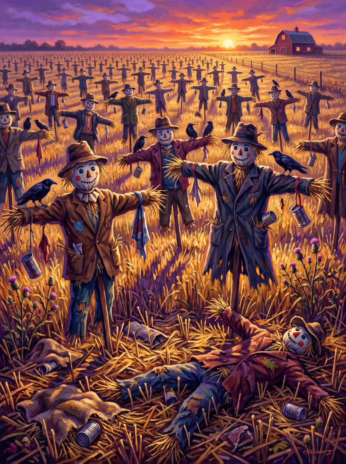 Field of Scarecrows