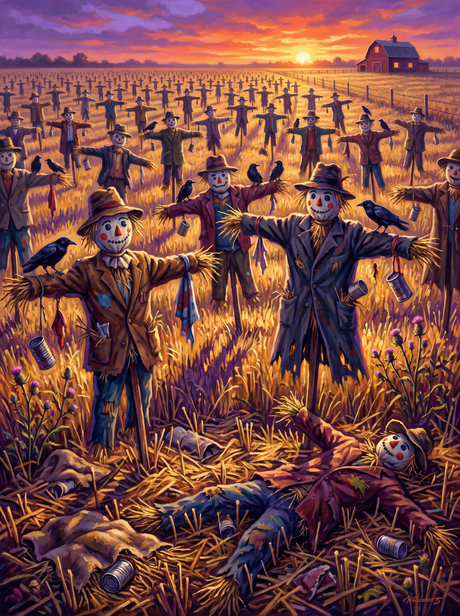 Field of Scarecrows