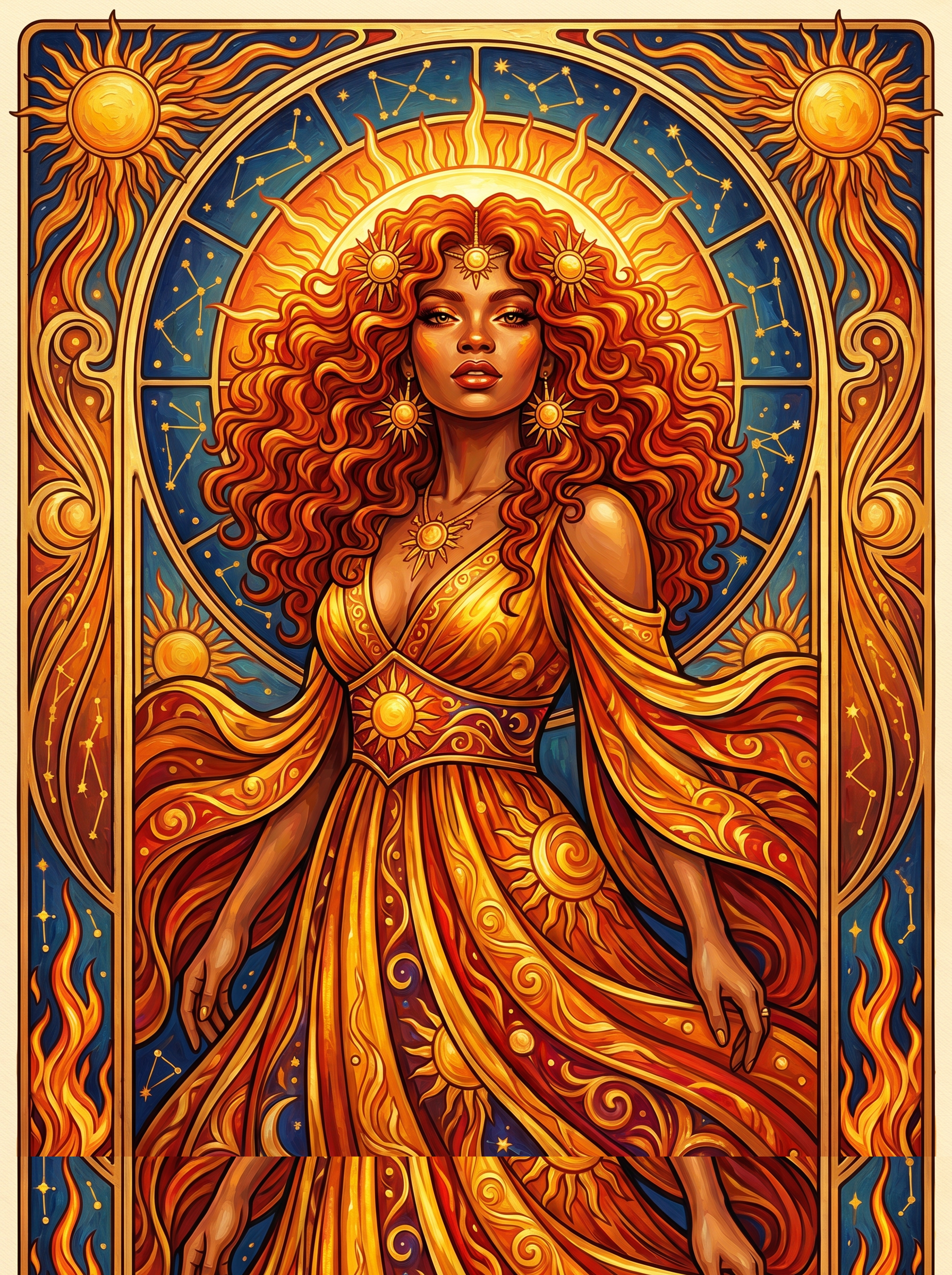 Fiery Sun Maiden (80 Colors)