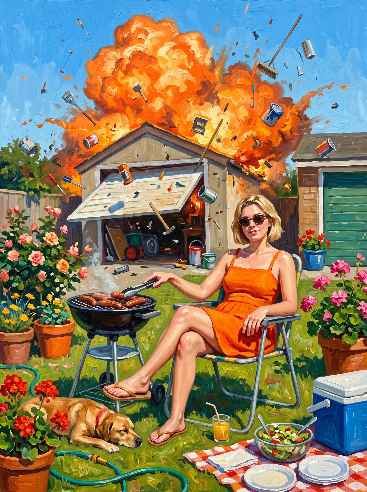 Fireball in the Driveway
