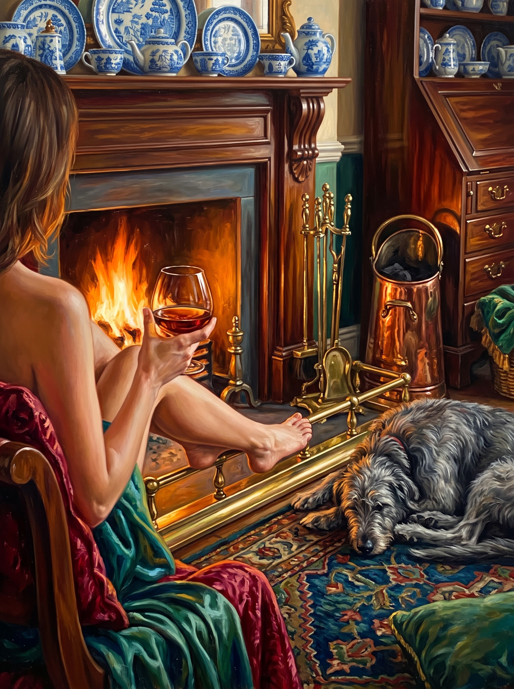 Fireside Brandy Hour