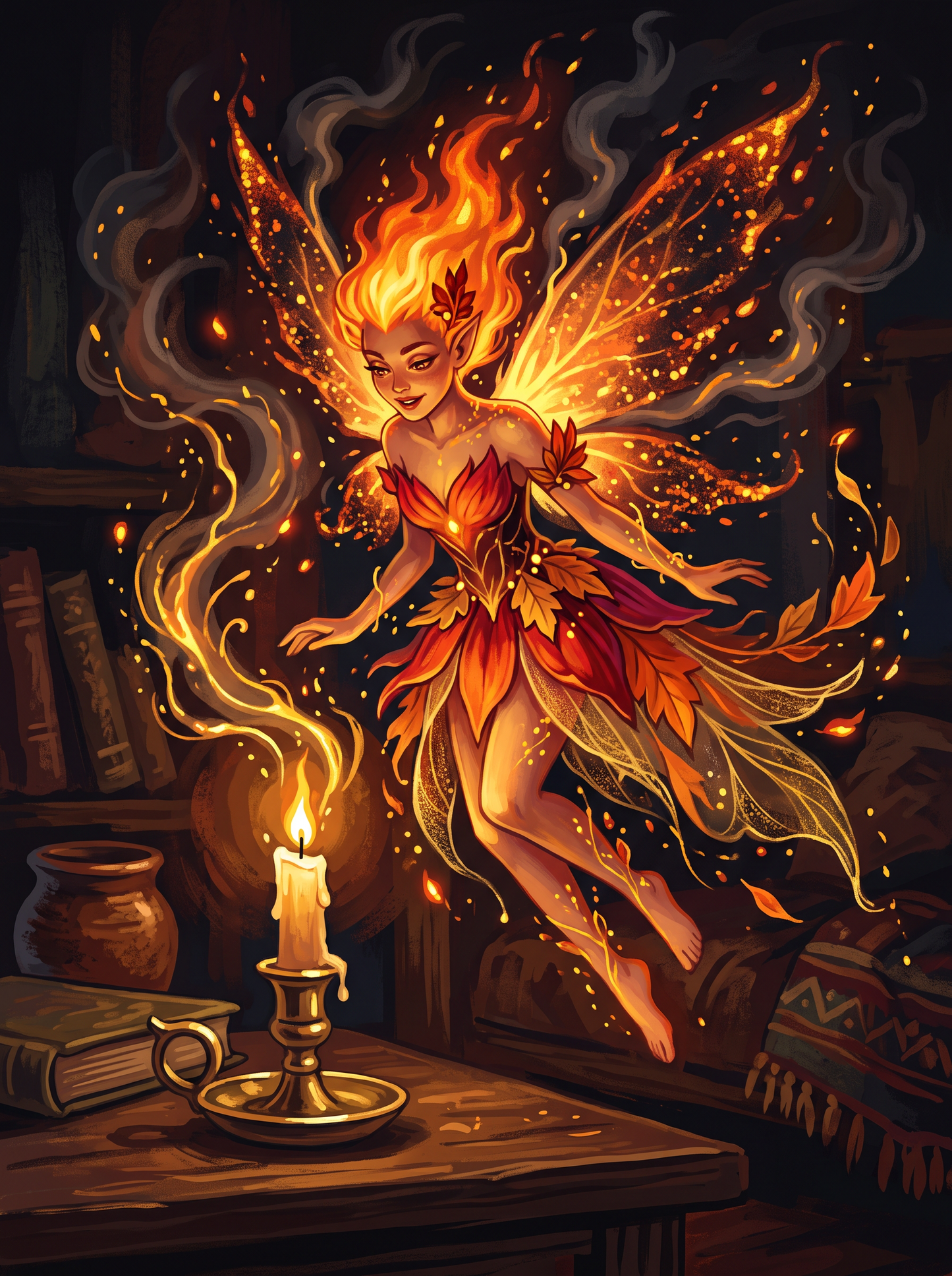 Flame Fairy by Candlelight