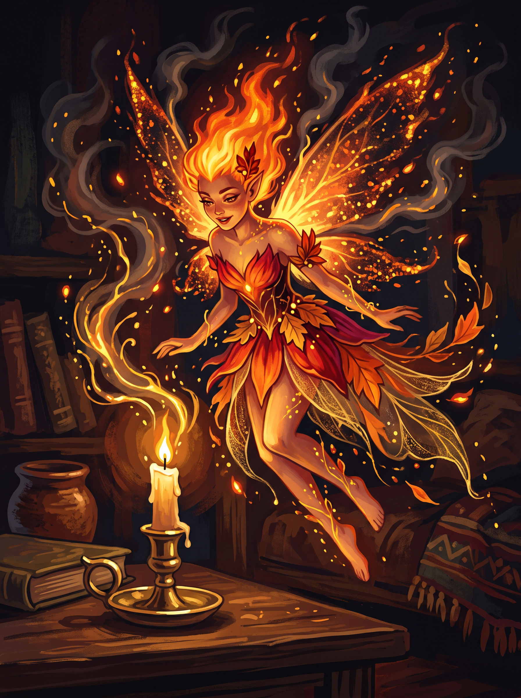 Flame Fairy by Candlelight