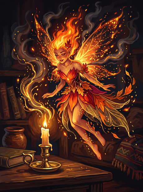 Flame Fairy by Candlelight