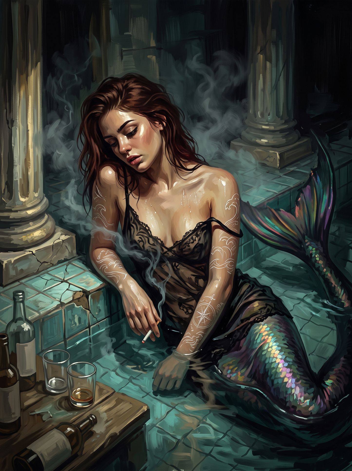 Flooded Bathhouse Mermaid