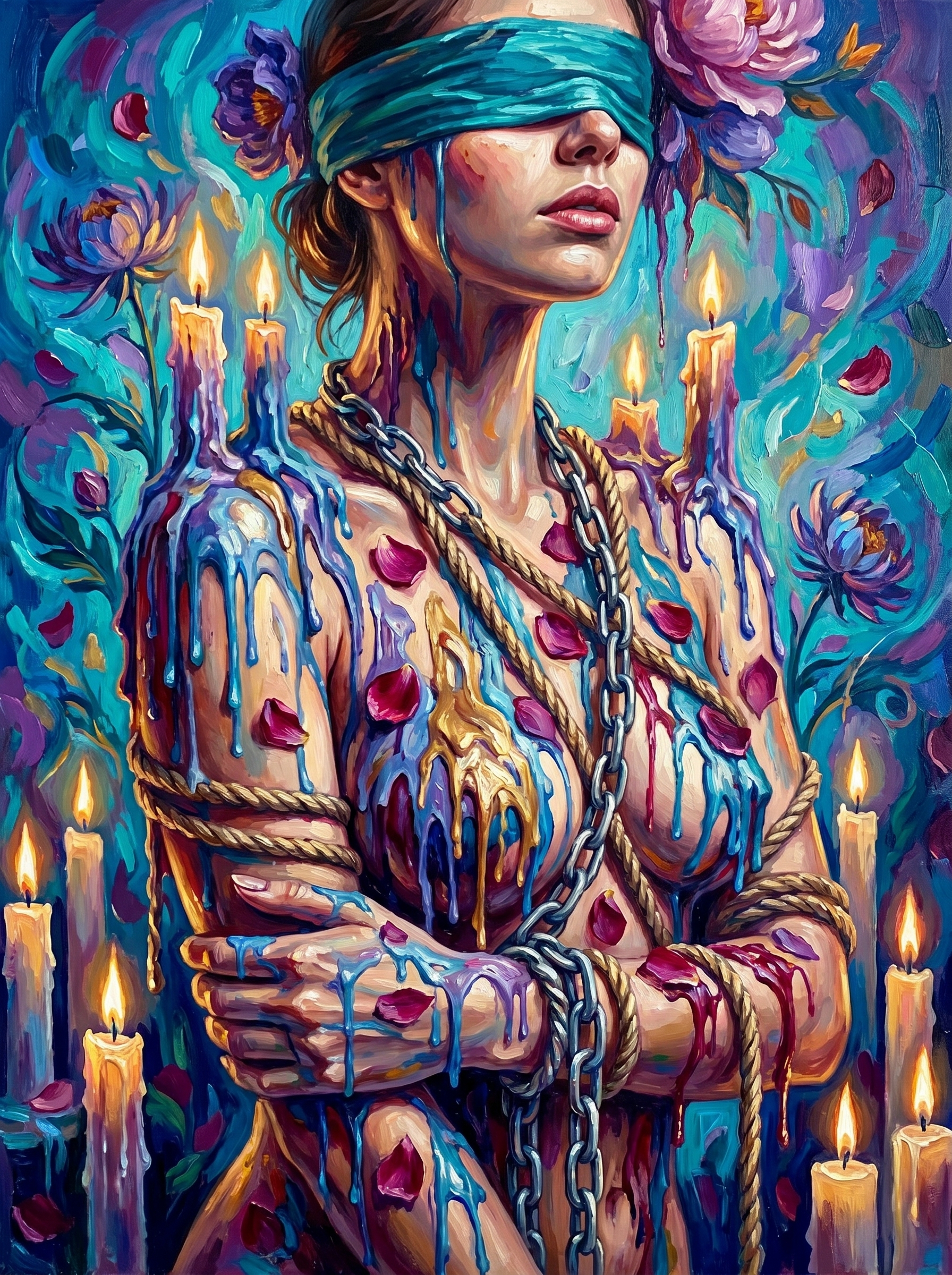 The World Bloomed While She Burned (100 Color Diamond Painting) Diamond Painting kit