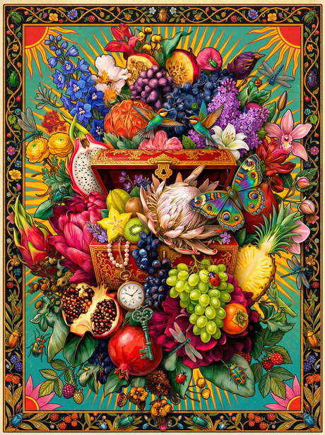 Floral Fruit Abundance (150 Color Diamond Painting) Diamond Painting kit