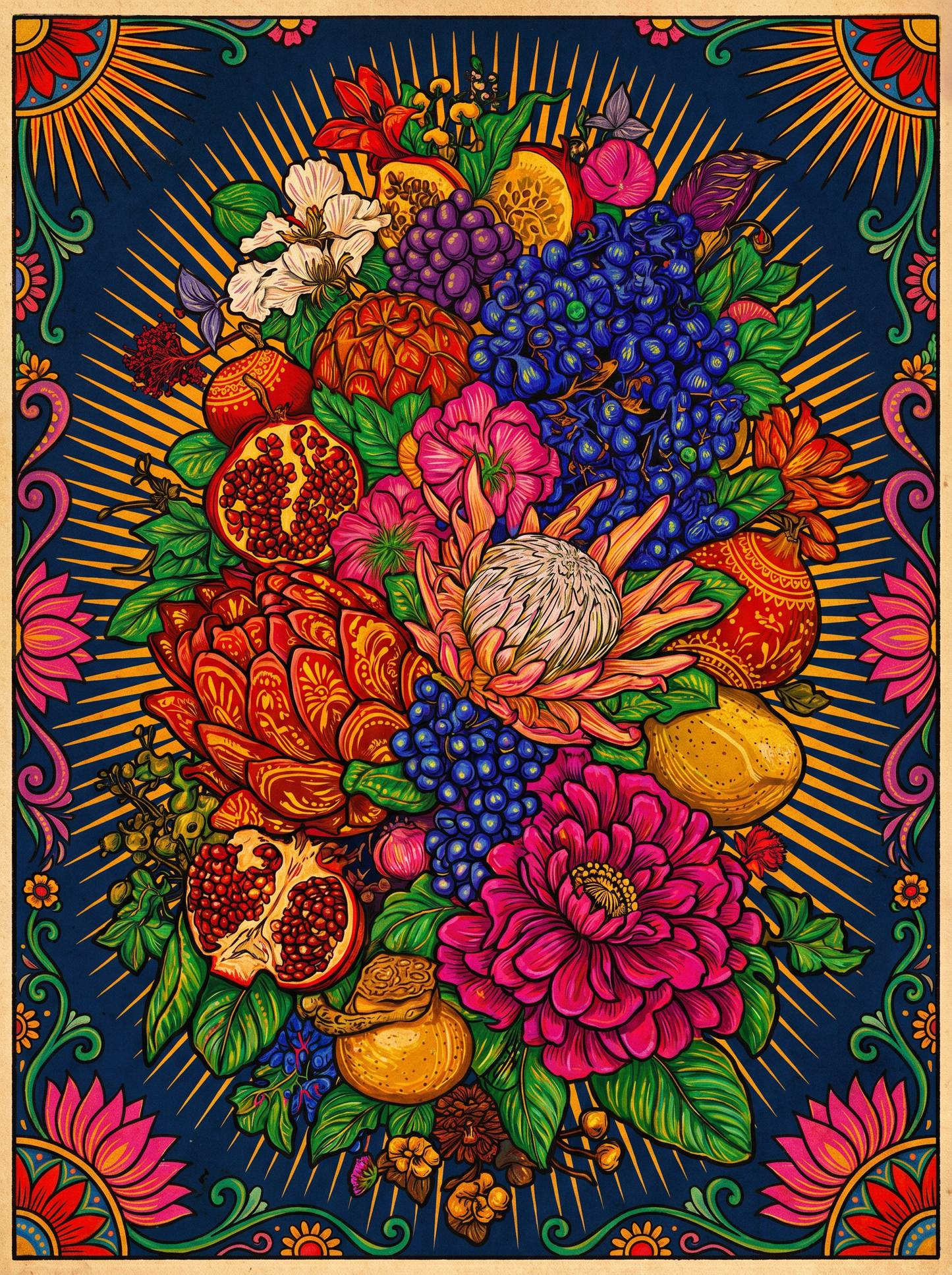 Floral Mandala Bouquet (150 Color Diamond Painting)