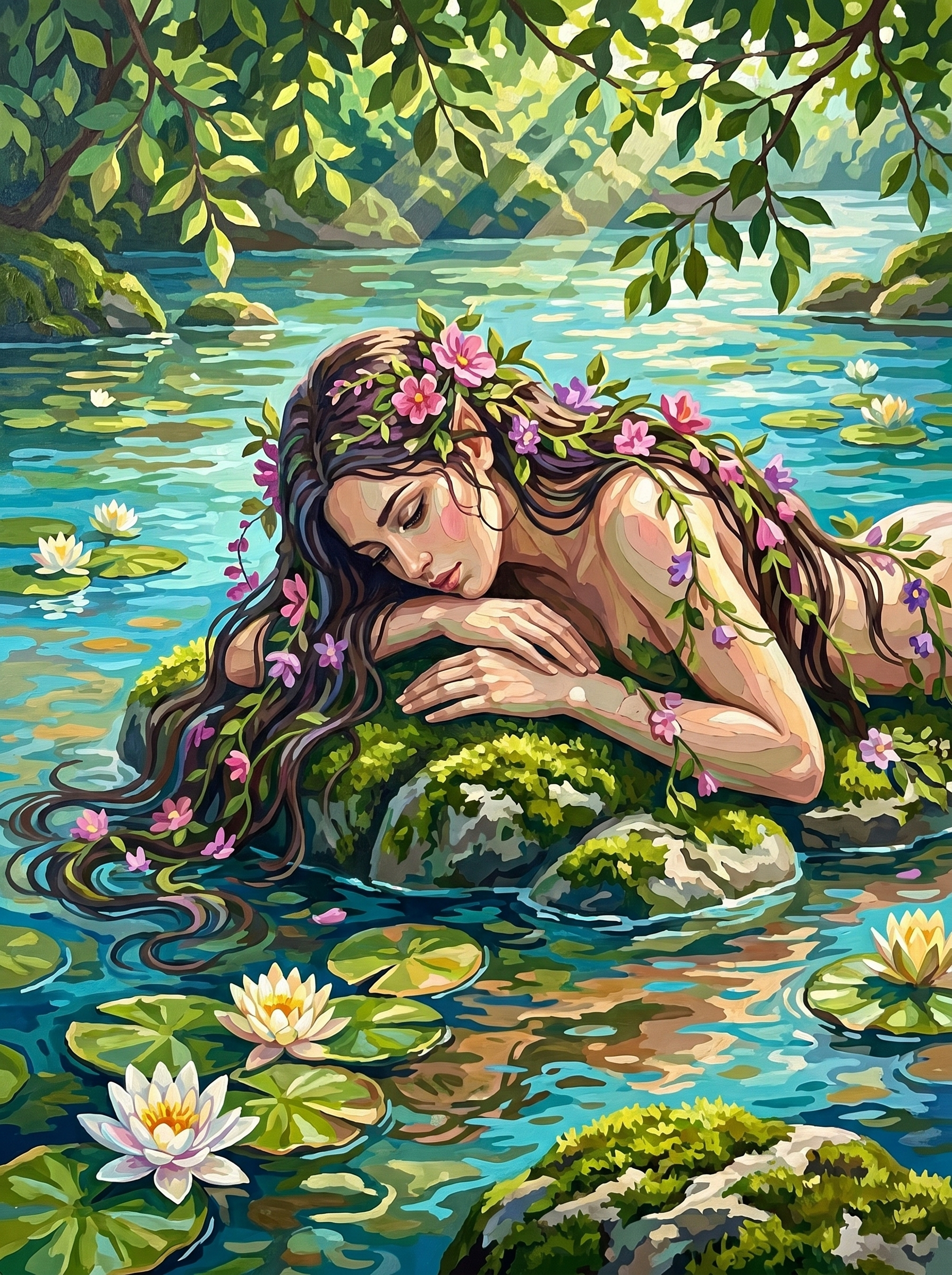 Flower Maiden Lily Pond (80 Colors)