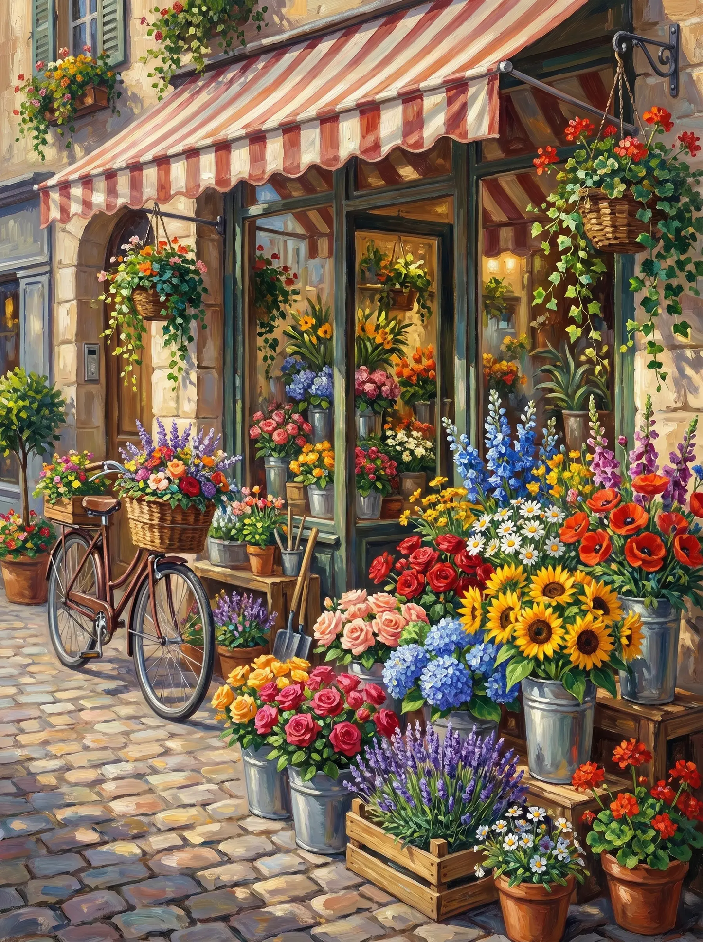 Flower Shop Storefront (Diamond Painting)
