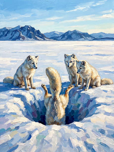 Fox in the Snowdrift