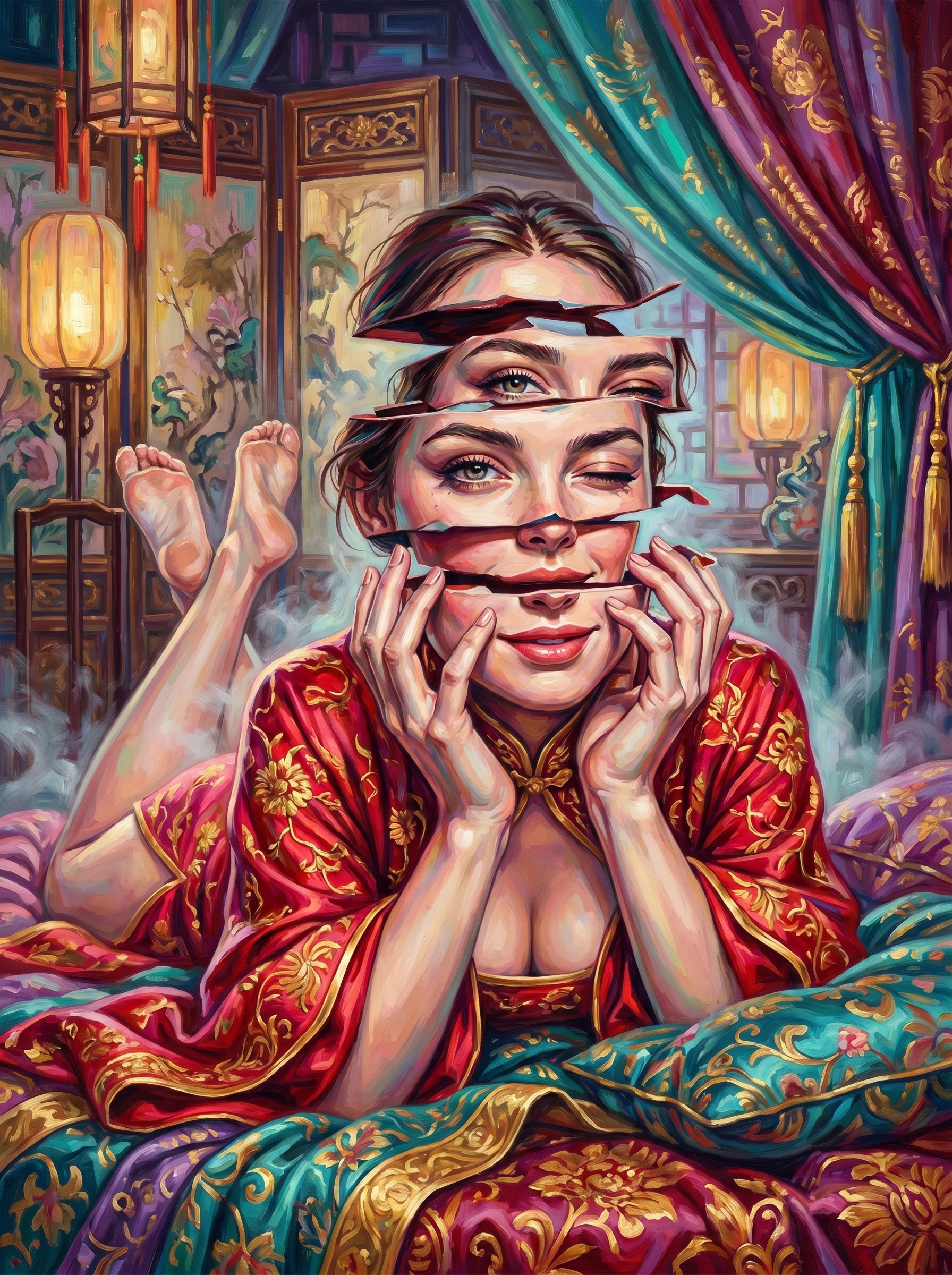 Fragmented Beauty Goddess (100 Color Diamond Painting) Diamond Painting kit