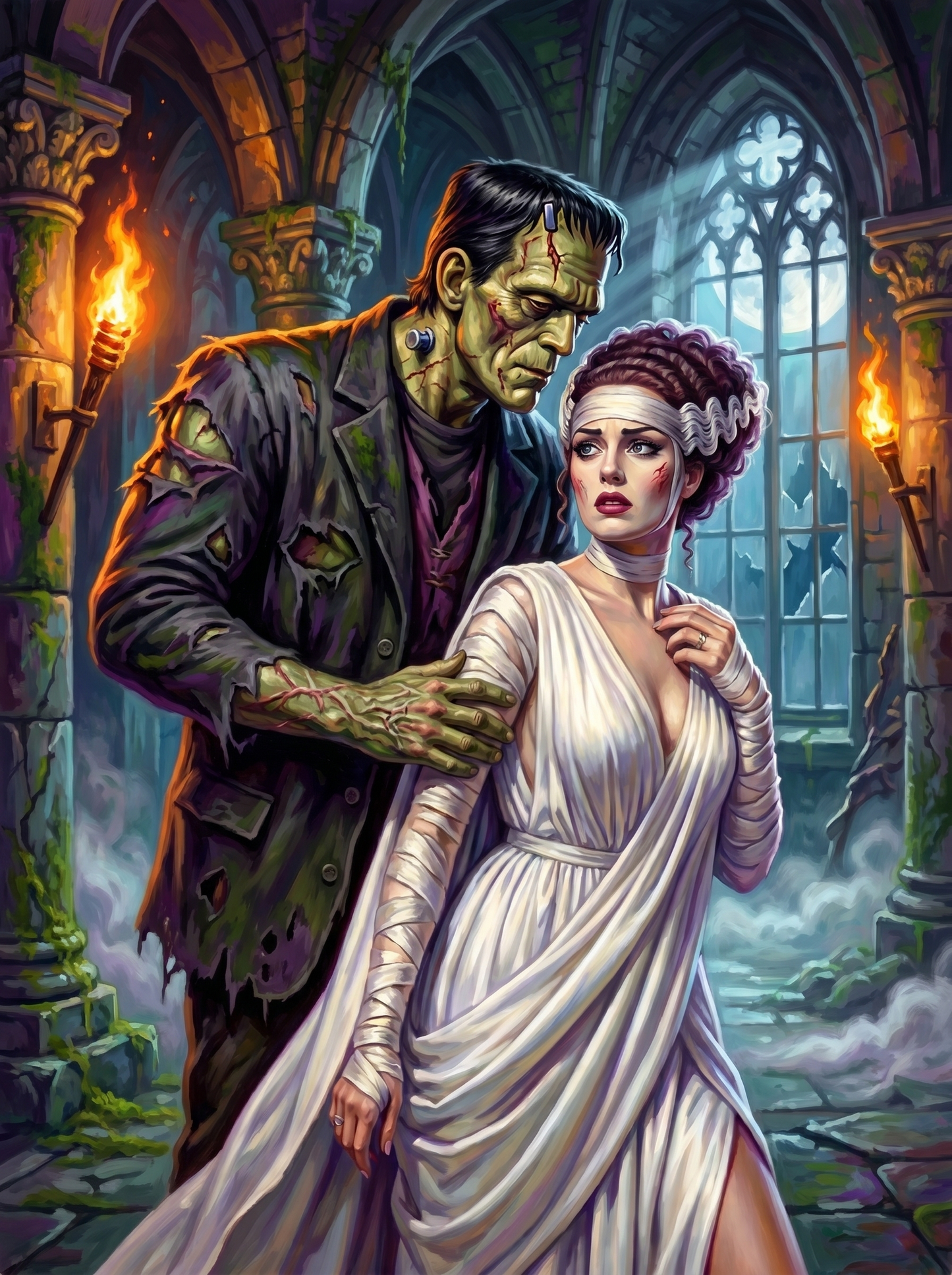 Frankenstein Bride Castle Window (80 Colors)