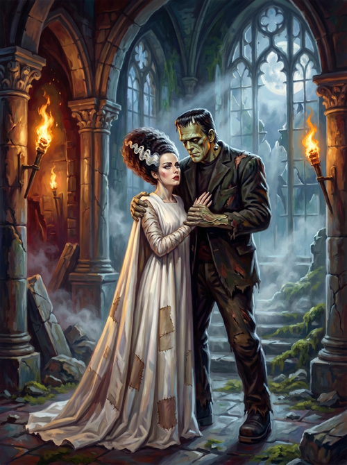 Frankenstein Bride Gothic Crypt (80 Colors)