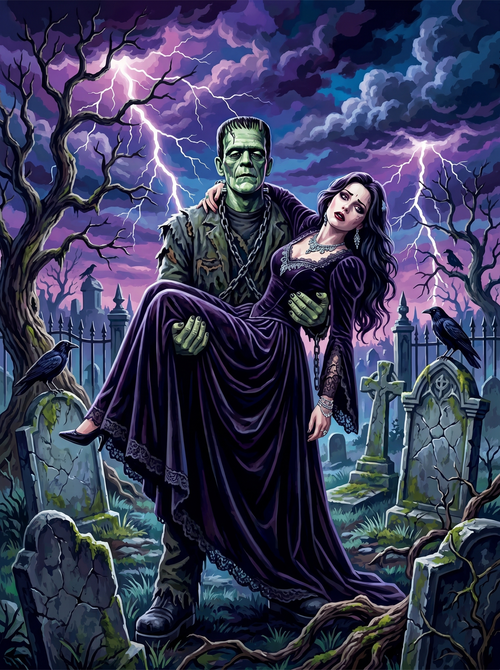 Frankenstein Graveyard Bride (80 Colors)
