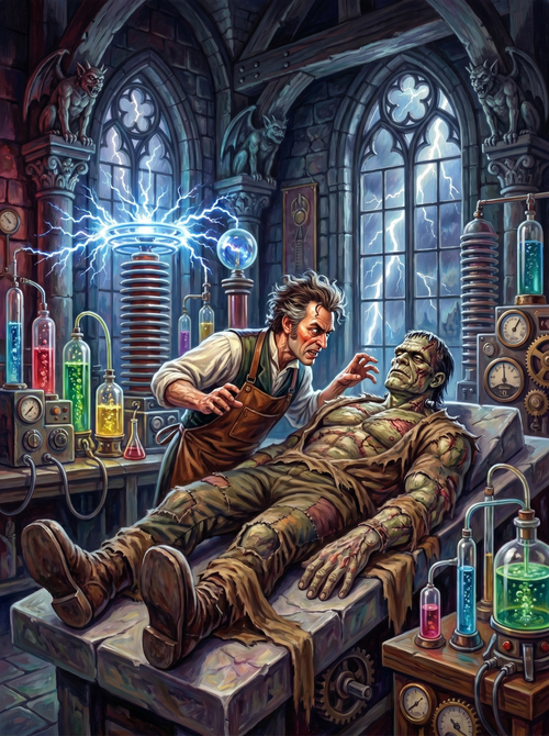 Frankenstein Laboratory Scene (80 Colors)