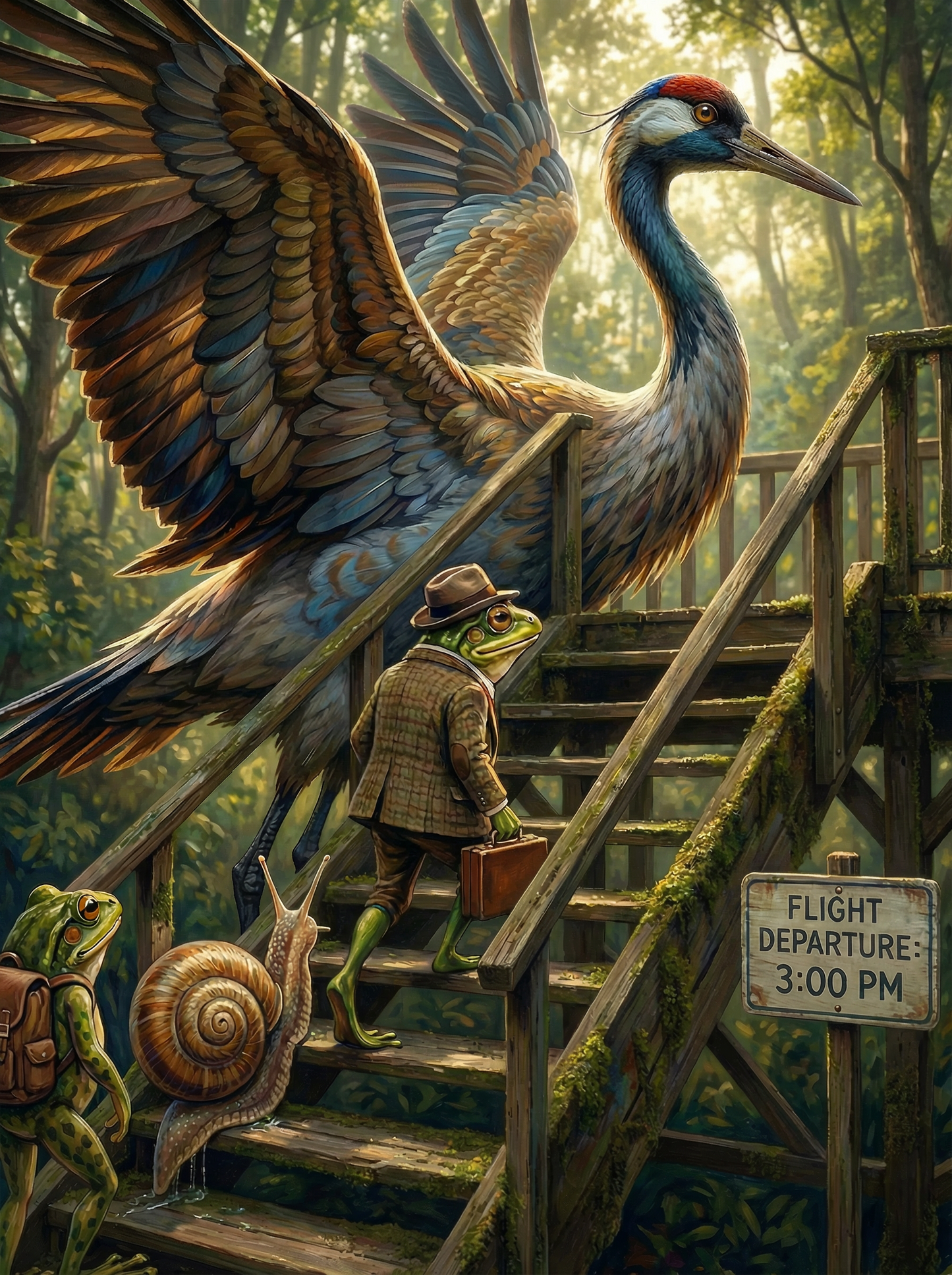 Frog Flight Departure (Diamond Painting) Diamond Painting kit