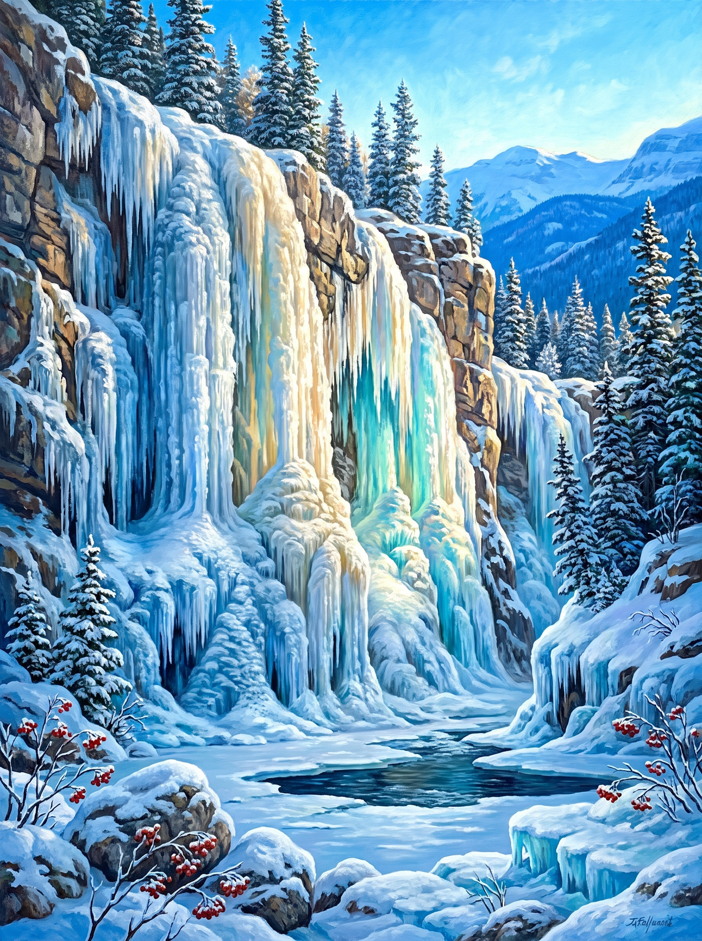 Frozen Waterfall