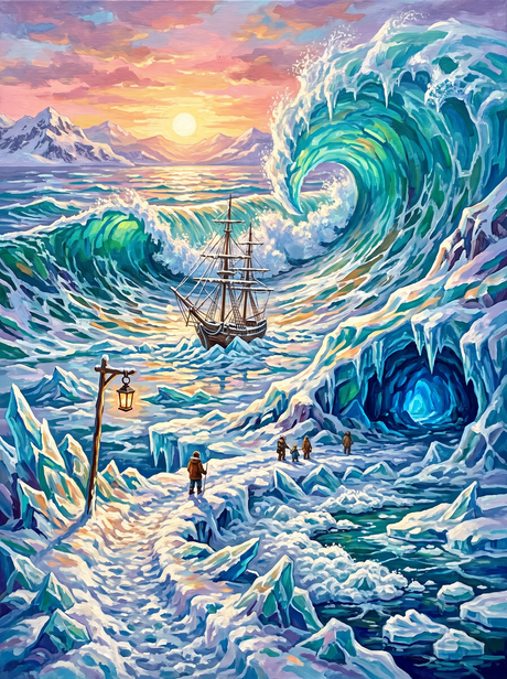 Frozen Wave Sea