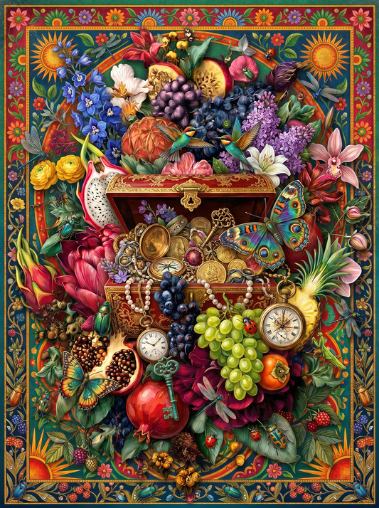 Fruit Flower Pedestal (150 Color Diamond Painting)